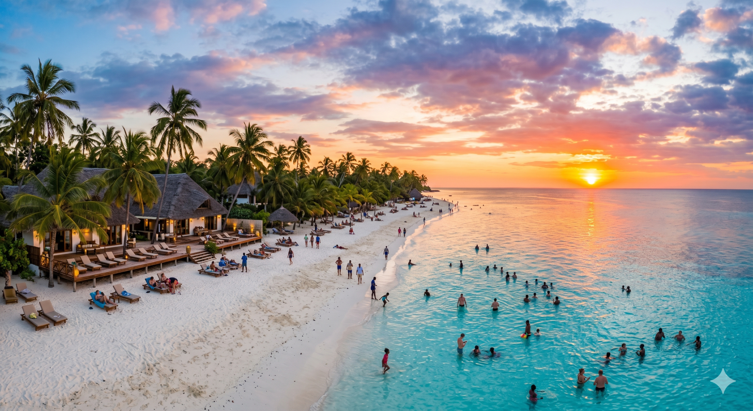Best time to visit Zanzibar beach clear water