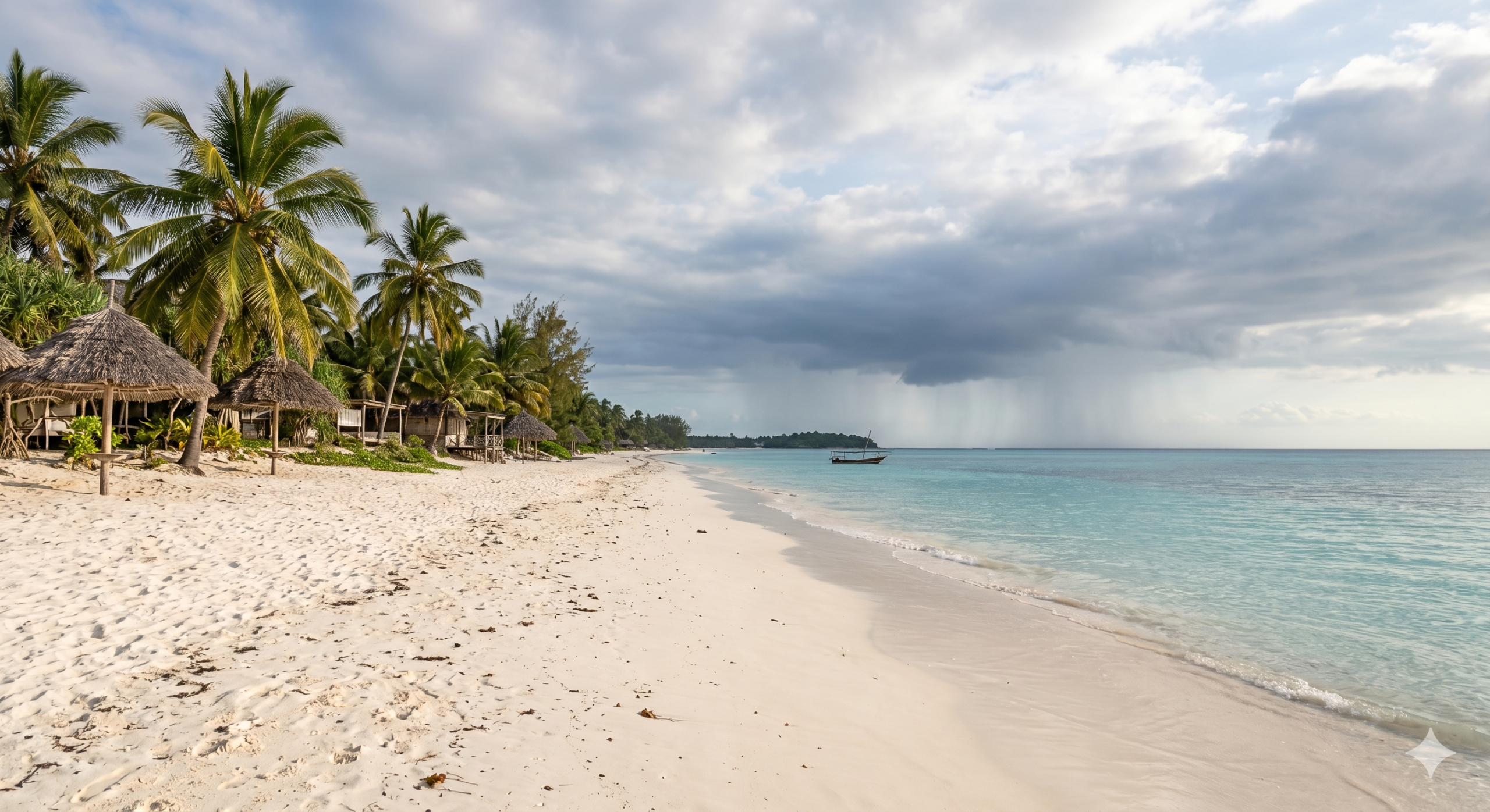 Best time to visit Zanzibar beach clear water